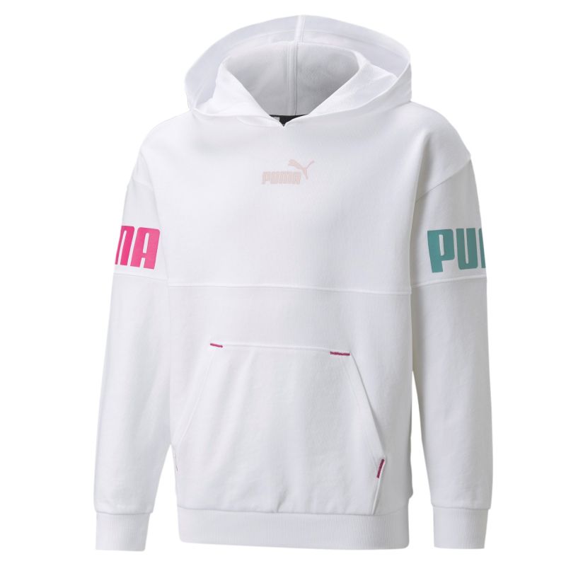 Product: SWEAT C/CAPP.POWER COLORBLOCK HD TR WHT (1 of 2)