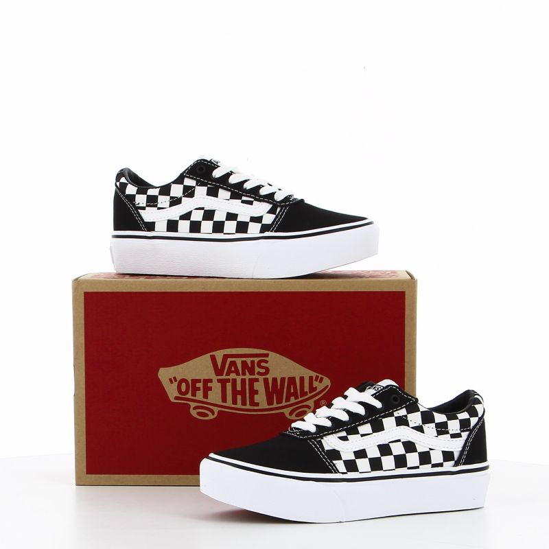 Product: VANS - SCARPA WARD PLATFORM GS 1-6 CNV BLK-WHT - VN0A4UUV5GX1 (1 of 4)