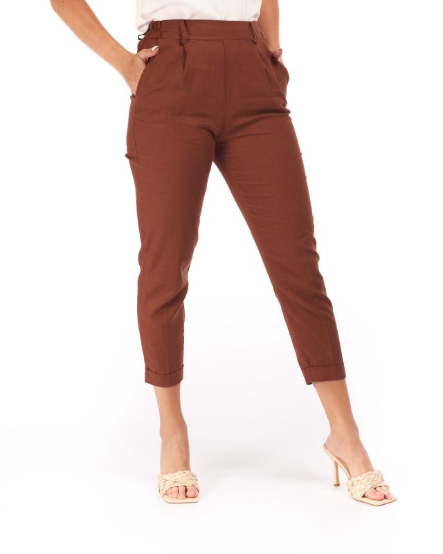 Product: PANTALONE TASCA AMERICA LINO-VISCOSA (1 of 11)