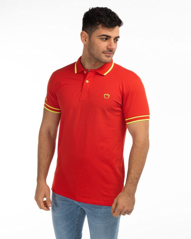 Product: BACI & ABBRACCI - UOMO POLO MEZZA MANICA PIQUET FLUO (1 of 4)