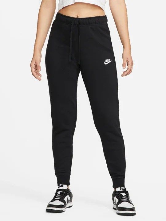 Product: NIKE SPORTSWEAR CLUB FLEECE - Pantalone tuta nero slim fit con elastico in vita e lacci (1 of 4)