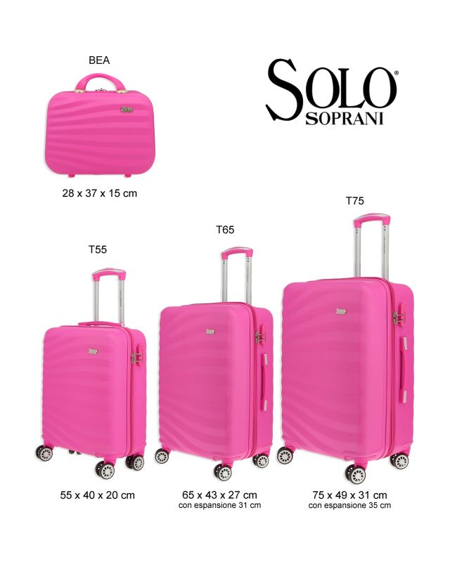 Product: SOLO SOPRANI - TROLLEY FUXIA ABS CON 4 RUOTE DOPPIE (1 of 13)