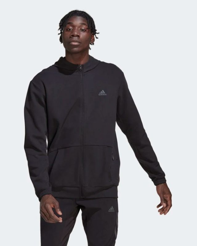 Product: JACKET C/CAPP.FZ HOOD BLACK-GREY (1 of 9)