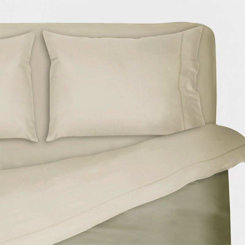 Product: MORFEO - Completo letto UNA PIAZZA tinta unita sabbia