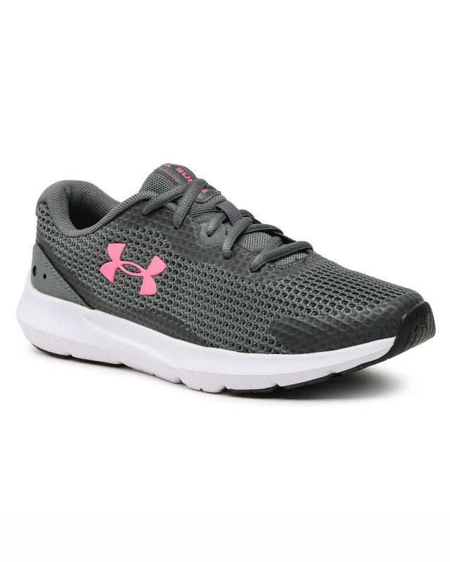 Product: UNDER ARMOR - Scarpa da running donna grigia e rosa in mesh traspirante - SURGE 3 (1 of 12)