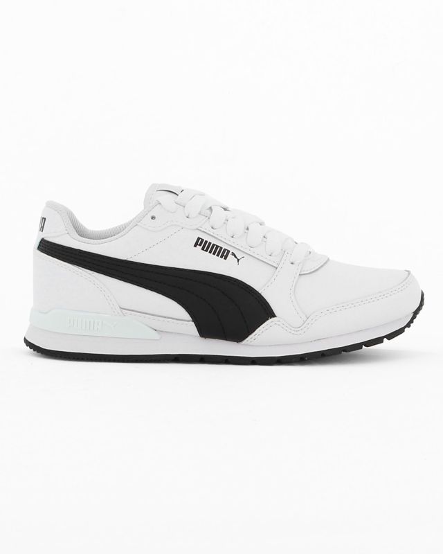Product: PUMA - Sneakers bianca e nera in VERA PELLE con soletta in memory foam, numerata 36/39 - ST RUNNER V3 L JR (1 of 6)