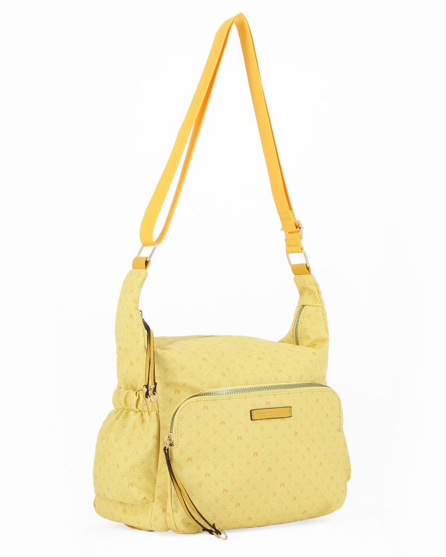 Product: CORTINA POLO STYLE - Borsa gialla con tracolla regolabile e tasca frontale (1 of 4)