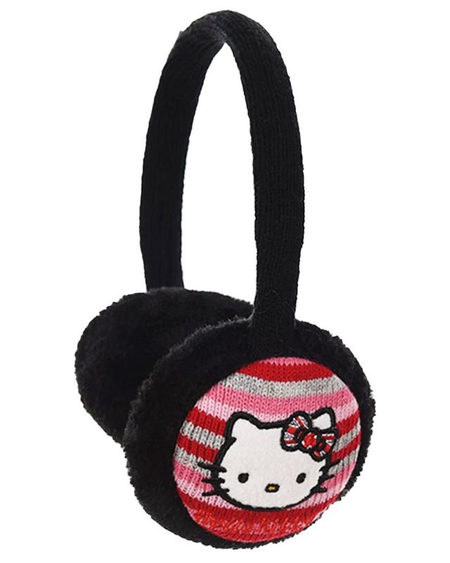 Product: HELLO KITTY - Paraorecchie bimba nero in peluche (1 of 2)