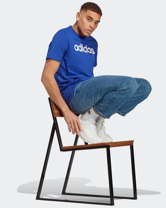 Product: ADIDAS-T-SHIRT ESSENTIALS SINGLE JERSEY LINEAR EMBROIDERED LOGO-IC9279 (1 of 4)
