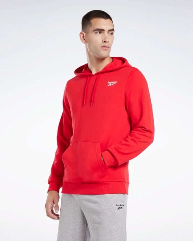 Product: REEBOK-FELPA CON CAPPUCCIO REEBOK IDENTITY FRENCH TERRY LOGO PULLOVER-HA9276 (1 of 4)