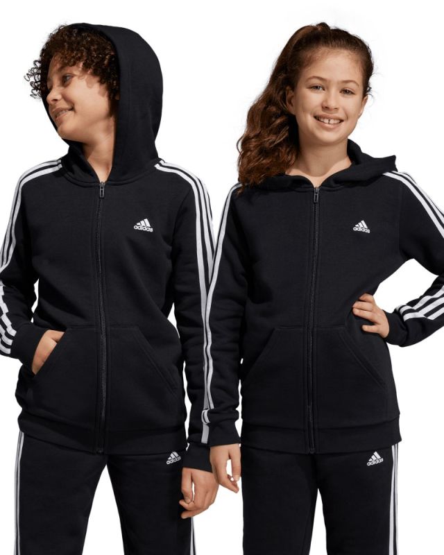 Product: ADIDAS - FELPA CON CAPPUCCIO ESSENTIALS 3-STRIPES FLEECE FULL-ZIP - HR6331 (1 of 9)