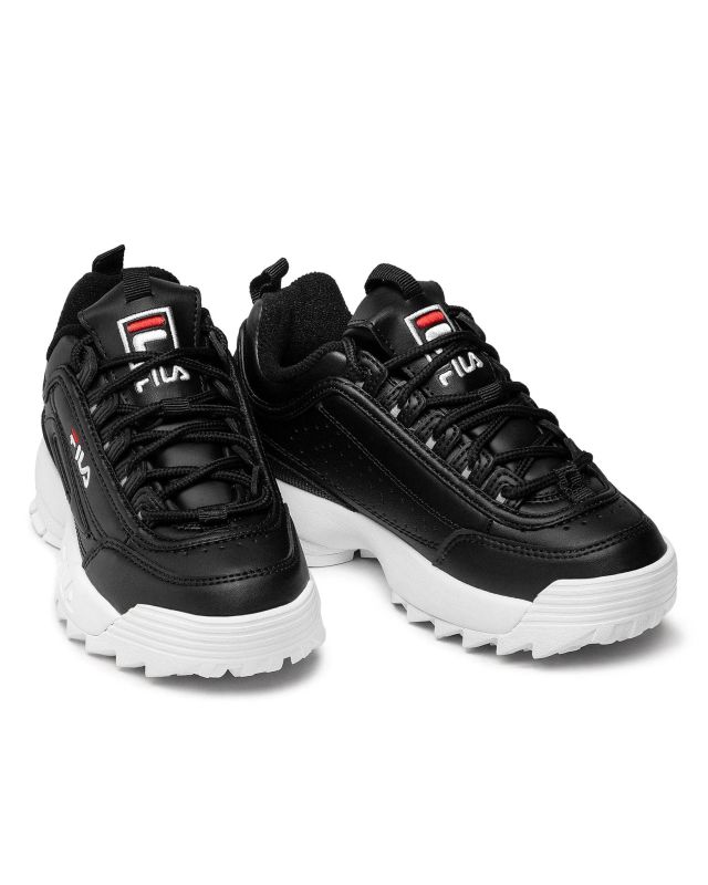 Product: FILA - Sneaker da ragazza nera e bianca con suola alta, numerata 36/39 - DISTRUPTOR TEENS (1 of 4)
