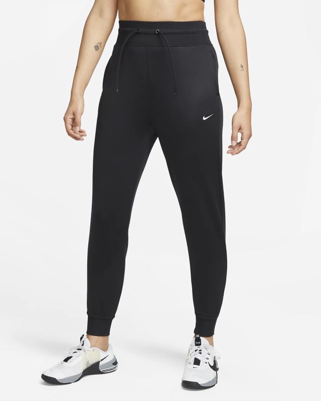 Product: NIKE - Pantaloni tuta da donna a vita alta neri con logo bianco (1 of 3)