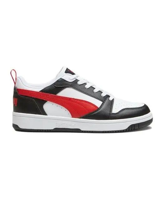 Product: PUMA - Sneaker da uomo bianca e nera con logo rosso - REBOUND V6 LOW (1 of 6)
