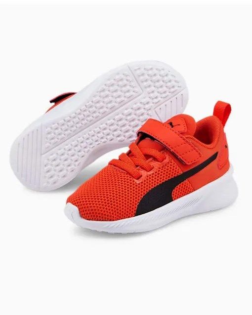 Product: PUMA - Sneaker da bambino arancione e nera con strappo, numerata 20/27 - FLYER RUNNER V INF (1 of 5)