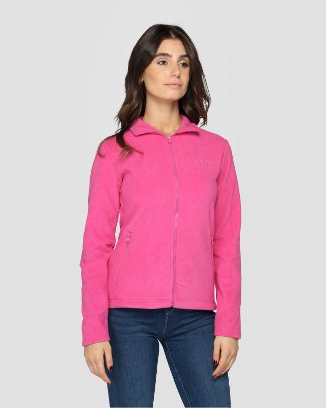 Product: BRUGI - Pile da donna fuchsia con zip frontale (1 of 3)