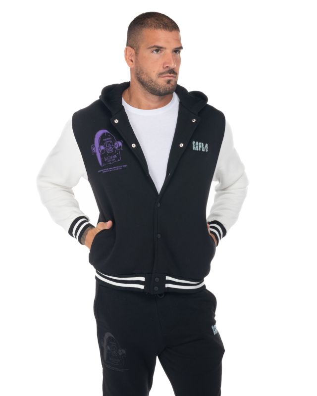 Product: RIFLE - UOMO FELPA BOMBER CON CAPPUCCIO (1 of 7)