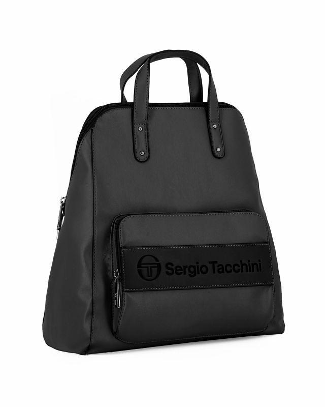 Product: SERGIO TACCHINI - Zaino nero due manici con tasca frontale (1 of 4)