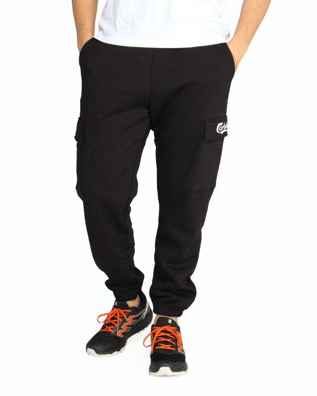 Product: CARLSBERG - Pantalone sportivo cargo nero da uomo (1 of 5)