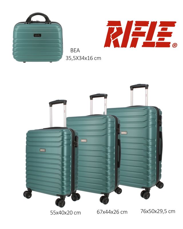 Product: RIFLE - TROLLEY GREEN IN ABS 4 RUOTE (1 of 6)