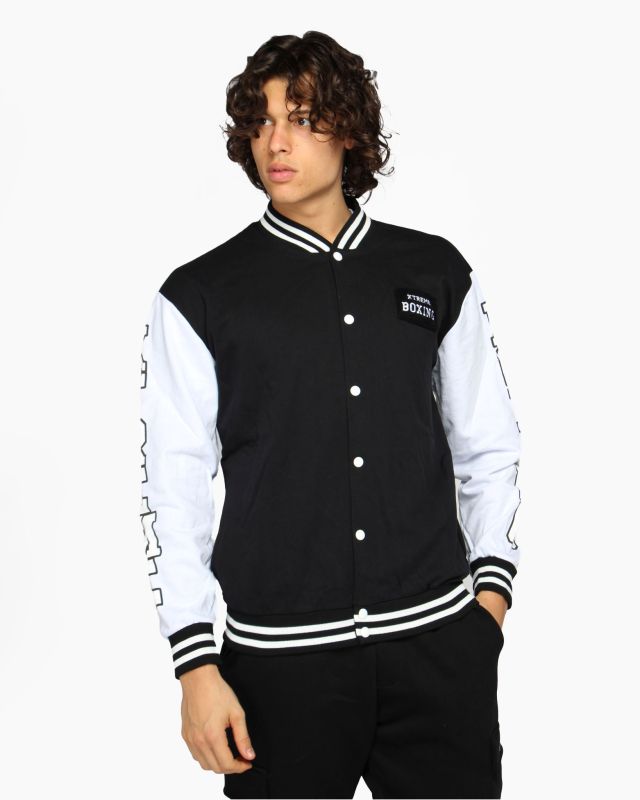 Product: XTREME BOXING - Felpa college da uomo nera (1 of 10)