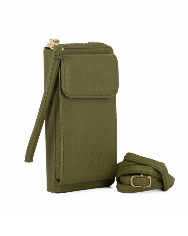 Product: ENRICO COVERI - Portafoglio - portasmartphone militare con tracollina e laccio da polso removibili (1 of 4)