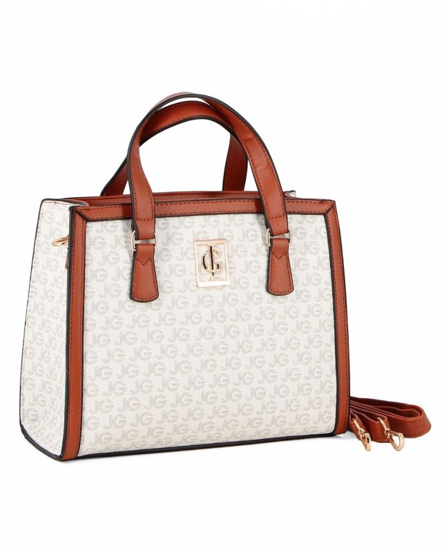 Product: JUST GOLF - Borsa due manici beige loggata con tracolla removibile (1 of 5)