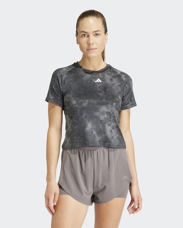 Product: ADIDAS - T-SHIRT MM AOP FLOWER TEE DA DONNA GRIGIA - IN4300 (1 of 3)