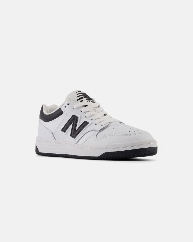 Product: NEW BALANCE 480 - Sneaker da donna bianche e nere in VERA PELLE con suola in gomma (1 of 5)