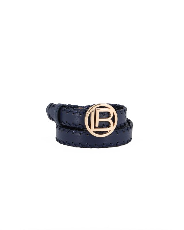 Product: LAURA BIAGIOTTI - Cinta blu intrecciata da donna con fibbia logo