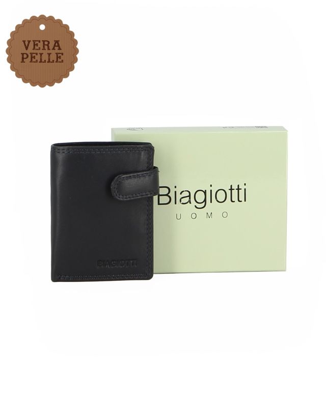 Product: LAURA BIAGIOTTI - Portafoglio blu da uomo in VERA PELLE (1 of 4)