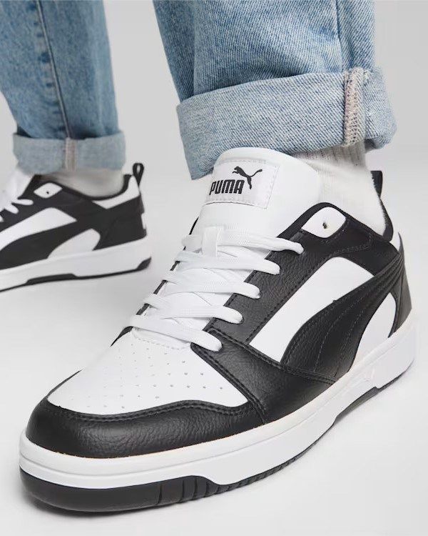 Product: PUMA - SCARPA DA UOMO REBOUND V6 LOW WHITE-BLACK-WHITE - 392328-01 (1 of 5)