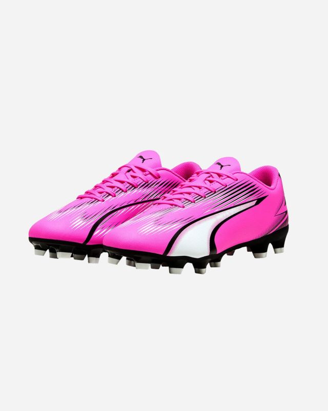 Product: PUMA - Scarpa da calcio uomo rosa e nera con logo bianco - ULTRA PLAY FG/AG (1 of 6)