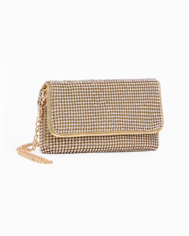 Product: DIVAS - Borsa da sera oro tutta strass (1 of 4)