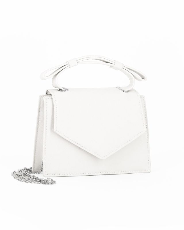 Product: NARDINI - Clutch bianca con patta (1 of 4)