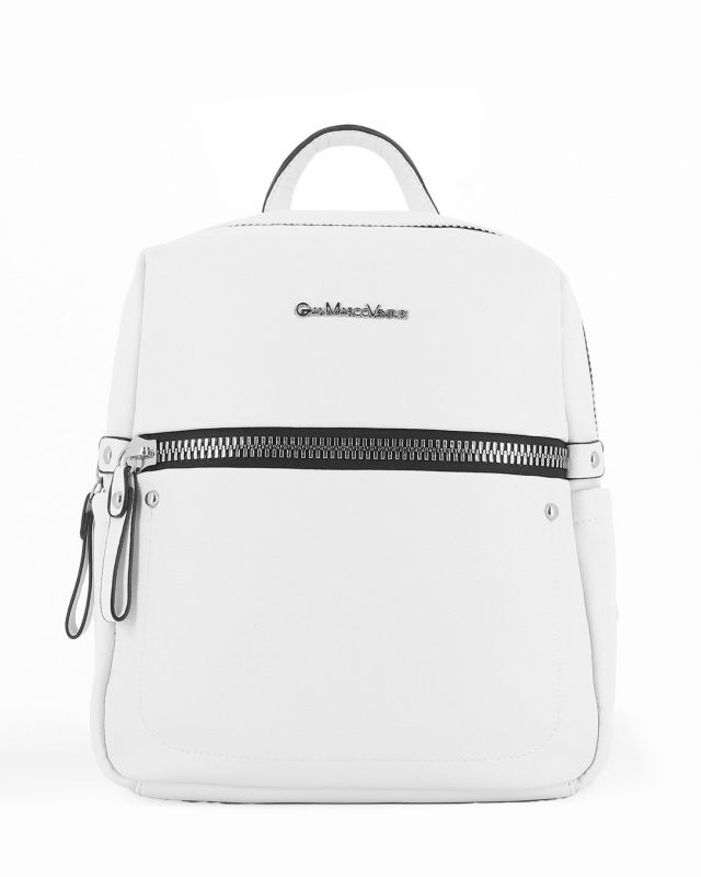 Product: GIANMARCO VENTURI - Zaino bianco zip grande (1 of 4)