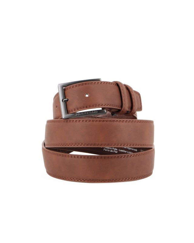 Product: SOLO SOPRANI - Cinta cuoio da uomo con fodera in VERA PELLE (1 of 3)