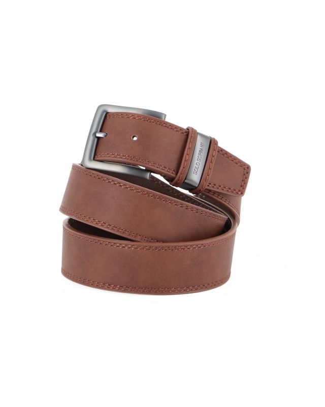 Product: SOLO SOPRANI - Cinta cuoio da uomo con fodera in VERA PELLE (1 of 3)