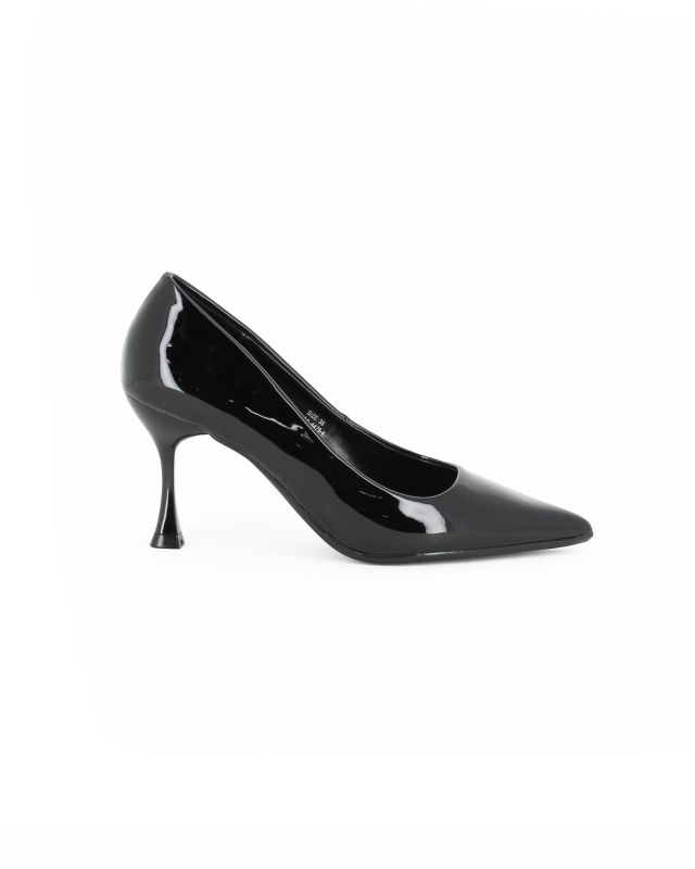 Product: MISS GLOBO - Décolleté nera in vernice con sottopiede in memory foam, tacco 7,5CM (1 of 16)