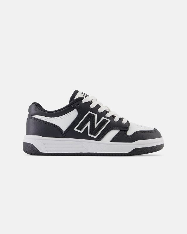 Product: NEW BALANCE 480 - SNEAKERS DA BAMBINO NERA E BIANCA, NUMERATA 28/35 - PSB480BW (1 of 9)