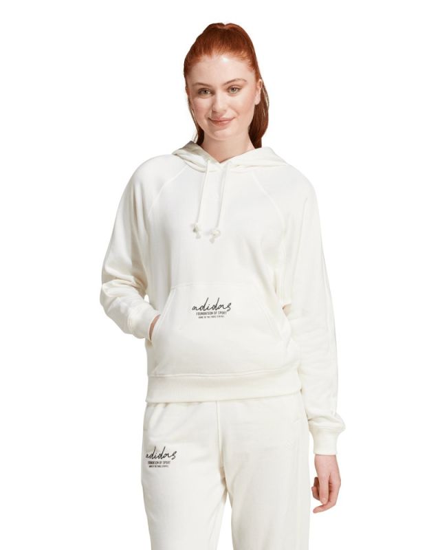 Product: ADIDAS - FELPA PANNA CON CAPPUCCIO DA DONNA W BLUV Q3 FT HD JI6517 (1 of 6)