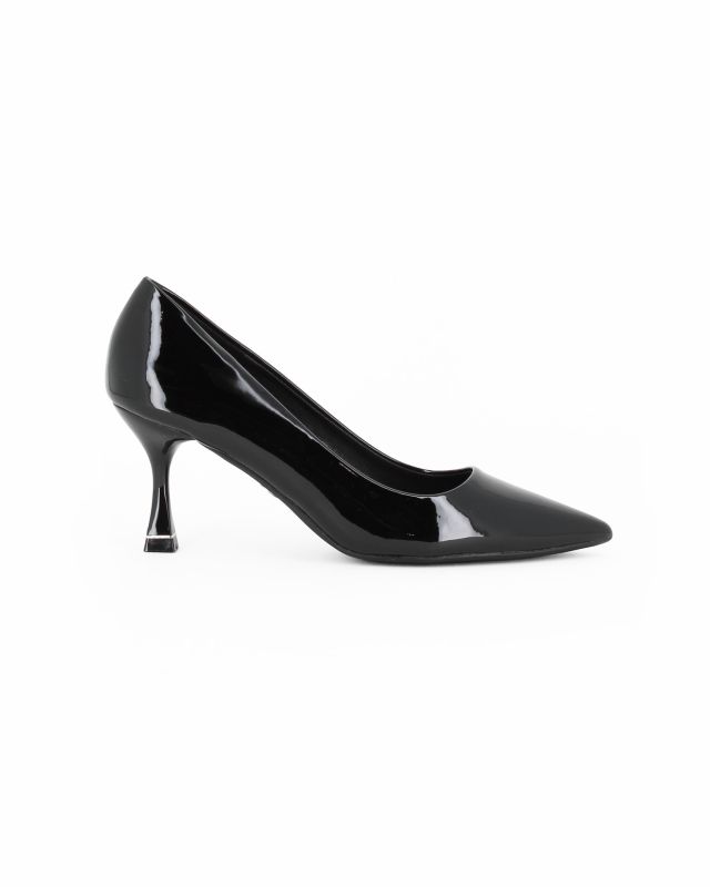 Product: MISS GLOBO - Décolleté nera in vernice con sottopiede in VERA PELLE e memory foam , tacco 7CM (1 of 4)