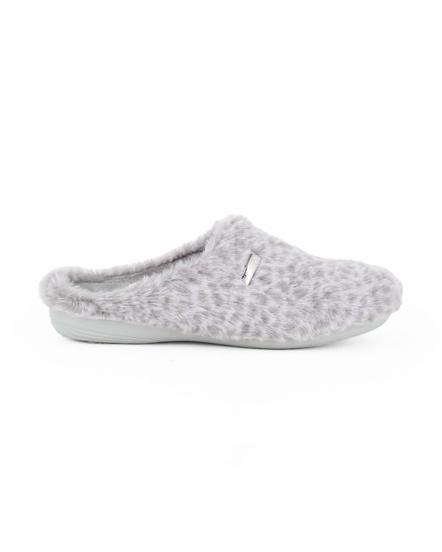 Product: SUPERGA - Pantofole grigie maculate pelose (1 of 4)