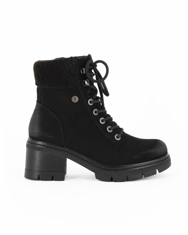 Product: RIFLE - Tronchetto nero con lacci, zip laterale e pelliccetta interna, tacco 6CM (1 of 16)