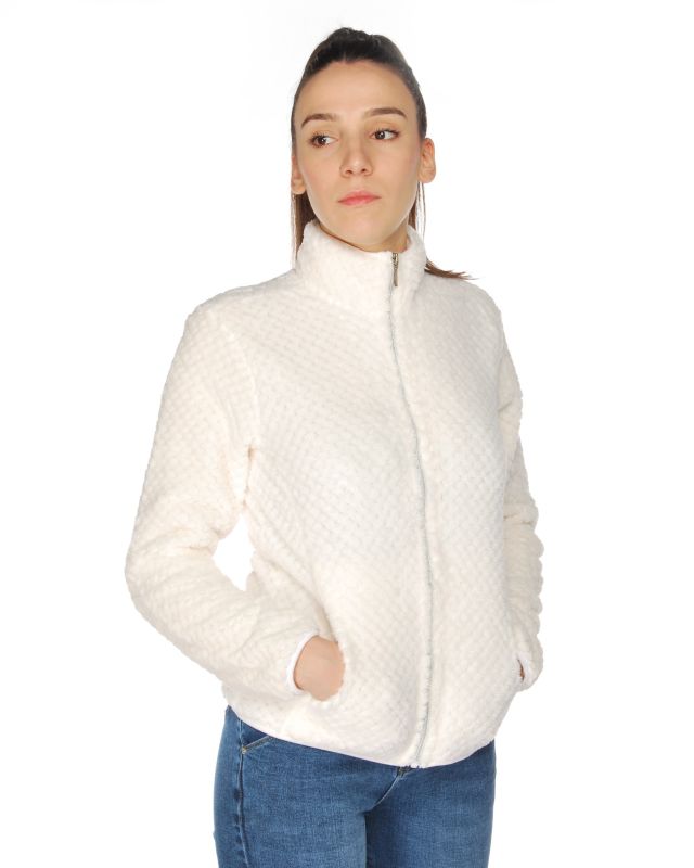 Product: ON SPIRIT - PILE BIANCA FULL ZIP DA DONNA (1 of 4)
