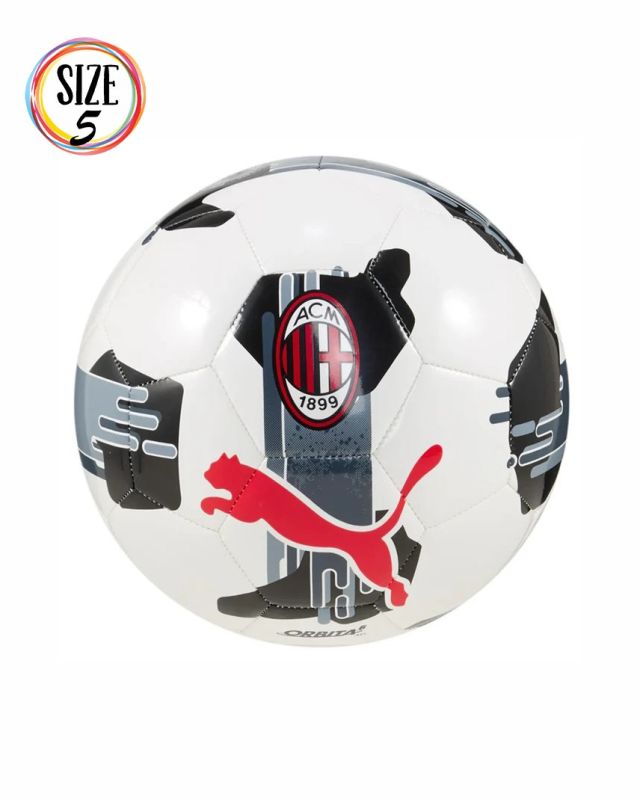 Product: PUMA - PALLONE AC MILAN ORBITA 6 MS, SIZE 5 -  084449-01