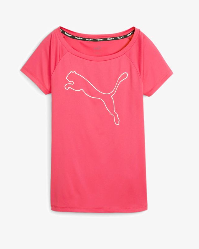 Product: PUMA - T-SHIRT DA DONNA ROSA FLUO TRAIN FAVORITE JSY CAT - 522420-96 (1 of 4)
