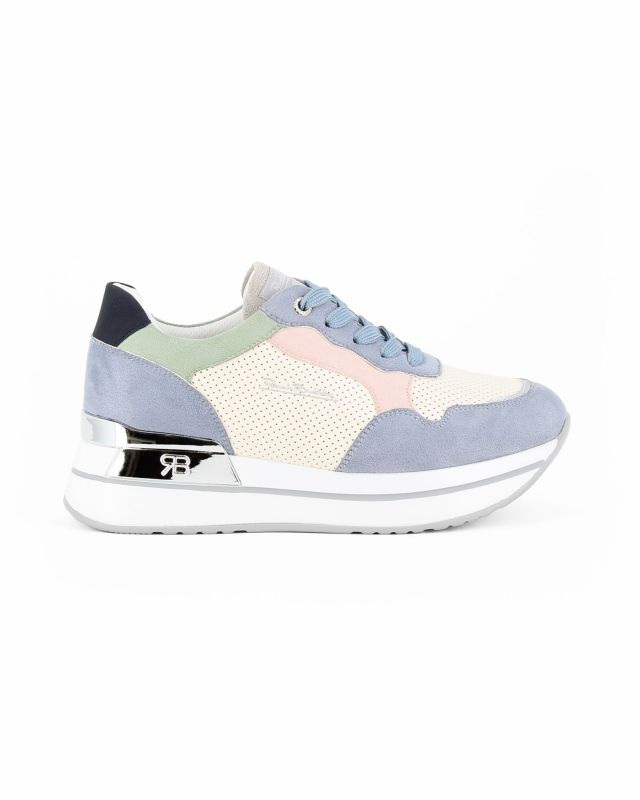 Product: RENATO BALESTRA - Scarpa sneakers azzurra con soletta estraibile in VERA PELLE (1 of 4)