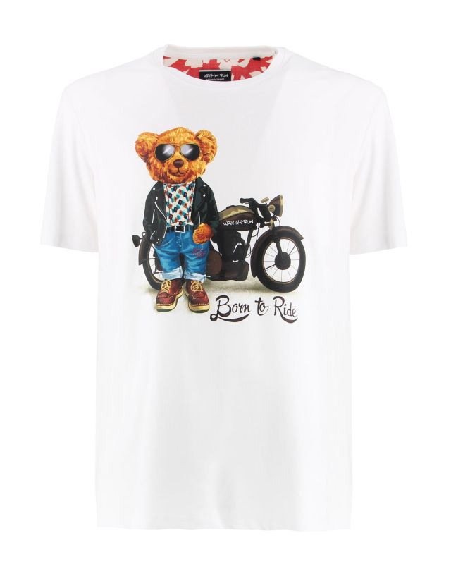 Product: T-SHIRT MM BORN TO RIDE WHITE (1 of 3)