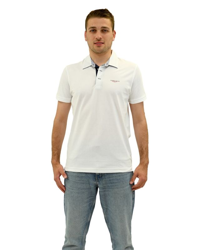 Product: KEY UP - POLO MEZZA MANICA UOMO IN PIQUET BIANCA PQ YACHT - 2Q512/0001 (1 of 5)